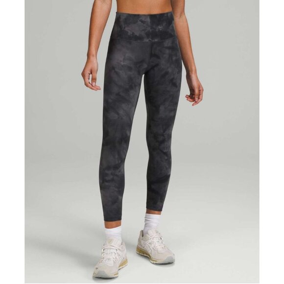Lululemon Wunder Train High-Rise Tight 25" Diamond Dye Pitch Graphite Grey 6 - Picture 1 of 6